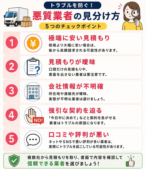 悪質業者の見分け方