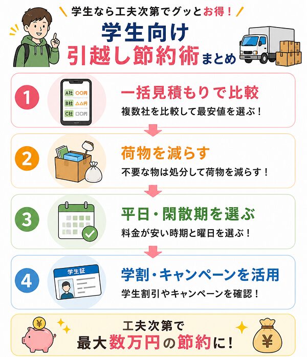 学生向け引越し節約術