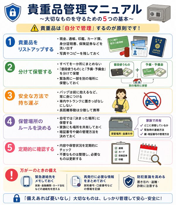 貴重品管理マニュアル