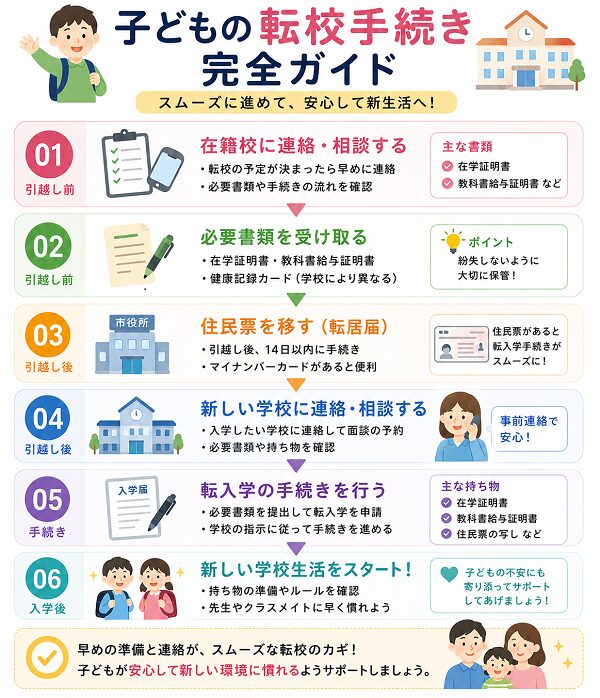 子どもの転校手続き完全ガイド