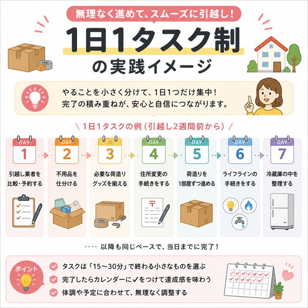 1日1タスク制の実践イメージ