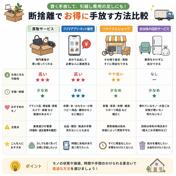 引越しは断捨離のチャンス！後悔しない不用品整理のコツと捨てるべき