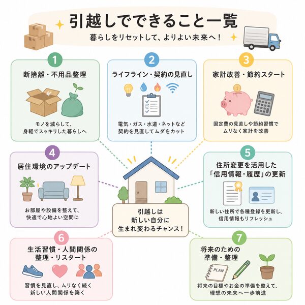 引越しでできること一覧・全体マップ