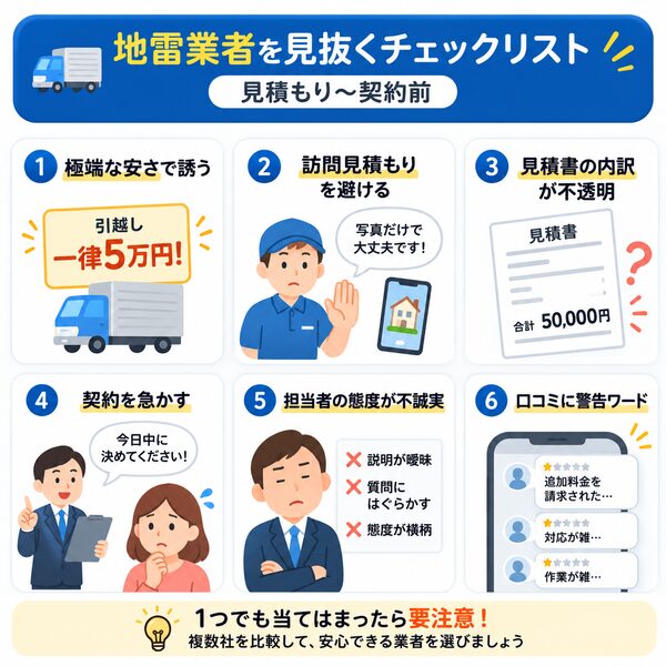 地雷業者を見抜くチェックリスト（見積もり〜契約前）