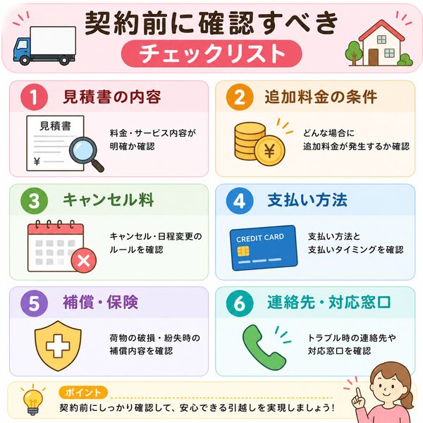 契約前に確認すべきチェックリスト