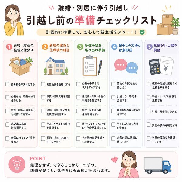 引越し前の準備チェックリスト