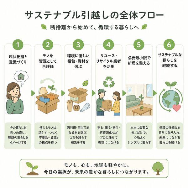 サステナブル引越しの全体フロー