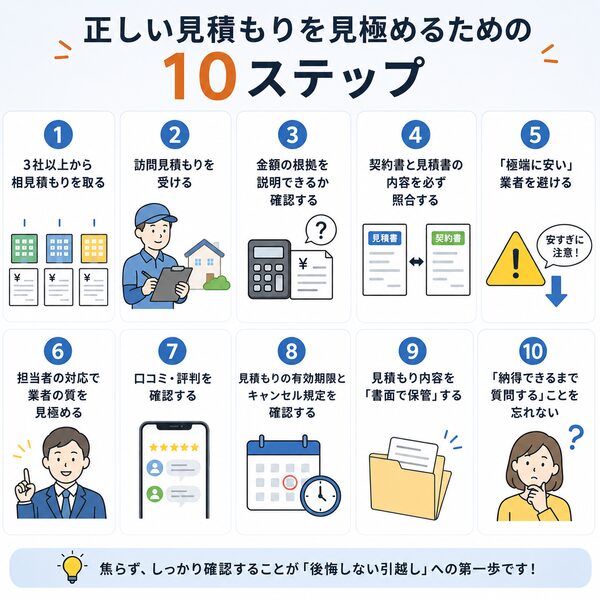 正しい見積もりを見極めるための10ステップ